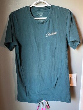 Pendleton Men's Short Sleeve Tee in Teal Green with Script Logo